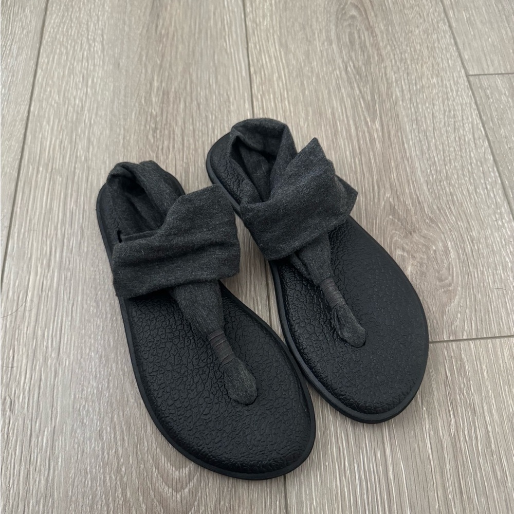 Sanuk Yoga Sling Sandals Black/Gray